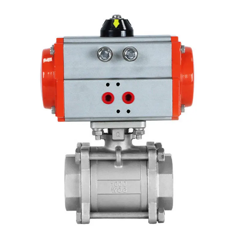Pneumatic Stainless Hlau Flanged Pob Valve