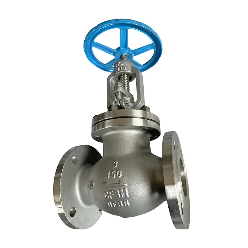Stainless hlau 316l Flanged Globe Valve