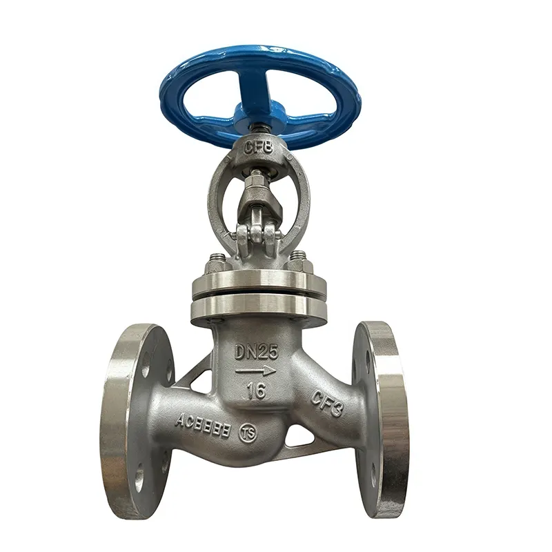Stainless hlau Globe Valve Flanged kawg